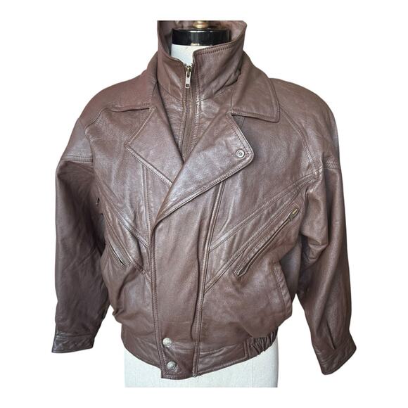 Wilsons Leather Jacket Mens Sz S Brown With Zipin Liner Thinsulate Bomber jacket - Picture 1 of 15